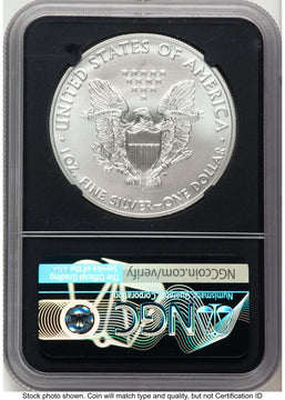 2021-(S) Silver Eagle Type 1 Emergency Production FDI John NGC MS70 Mercanti