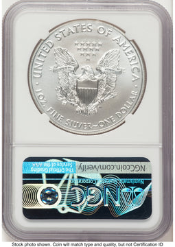 2021-(S) Silver Eagle Type 1 Emergency Production FDI John NGC MS70 Mercanti