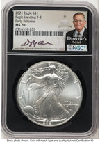 2021 Silver Eagle Type 2 ER David J Ryder Mint Director's Series NGC MS70
