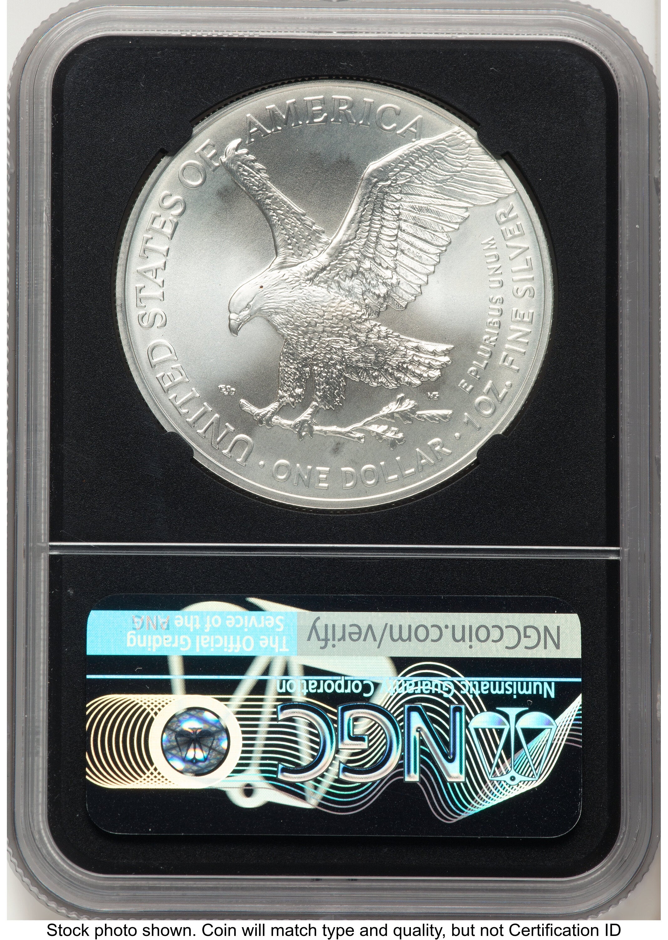 2021 Silver Eagle Type 2 FDI Anna Cabral US Treasurer's Collection Series NGC MS70