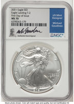 2021 Silver Eagle Type 2 FDI Michael Gaudioso NGC MS70