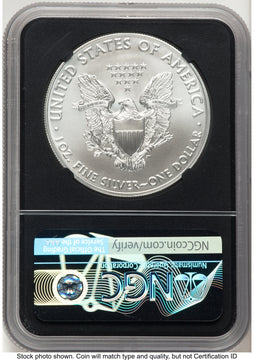 2021 Silver Eagle Type 1 John Last Day of Production NGC MS70 Mercanti