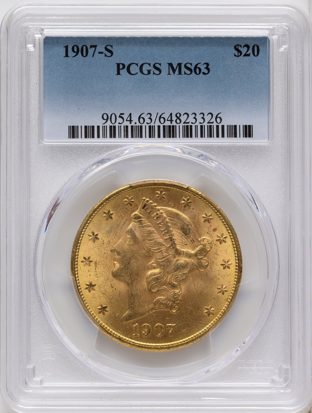 1907-S $20 Liberty Double Eagle PCGS MS63