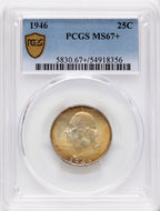 1946 25C Washington Quarter PCGS MS67+