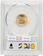1988 Gold Eagle 1/10 oz Blue Gradient PCGS MS70
