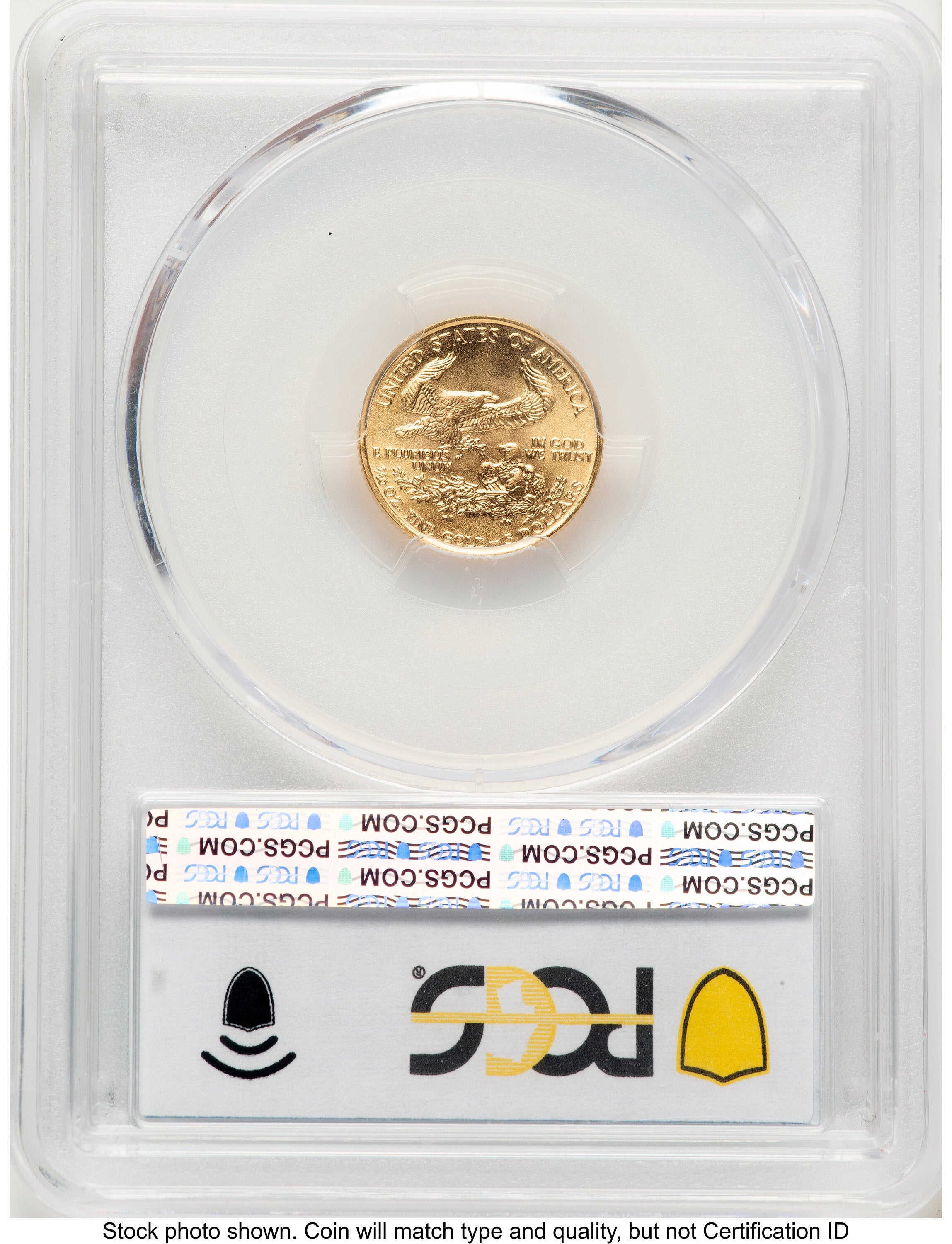 1988 Gold Eagle 1/10 oz Blue Gradient PCGS MS70