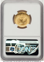 2016-W 25C Standing Liberty 100th Anniversary Gold Centennial ER Angela Buchanan NGC MS70