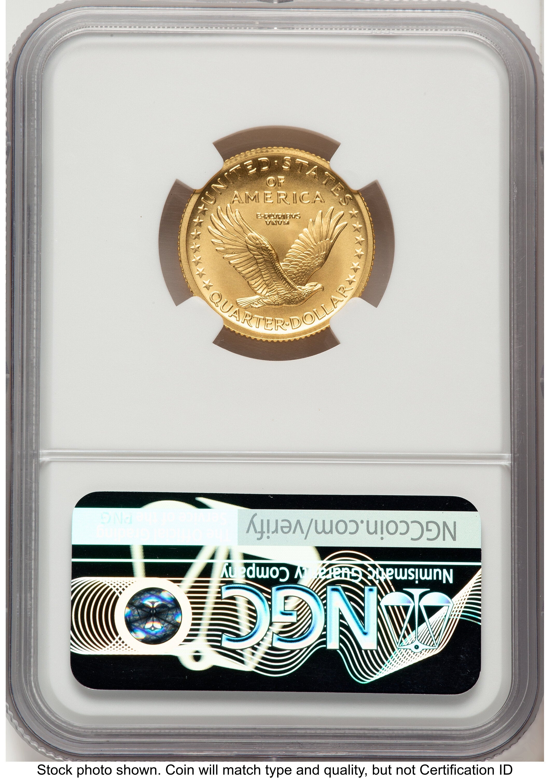 2016-W 25C Standing Liberty 100th Anniversary Gold Centennial ER Angela Buchanan NGC MS70
