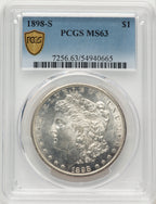 1898-S Morgan Dollar PCGS MS63