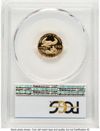 1993-P Proof Gold Eagle 1/10 oz Blue Gradient PCGS PR70