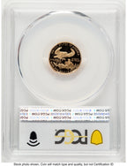 1995-W Proof Gold Eagle 1/10 oz Blue Gradient PCGS PR70