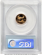 1999-W Proof Gold Eagle 1/10 oz Blue Label PCGS PR70