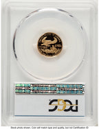 2006-W Proof Gold Eagle 1/10 oz Blue Gradient PCGS PR70
