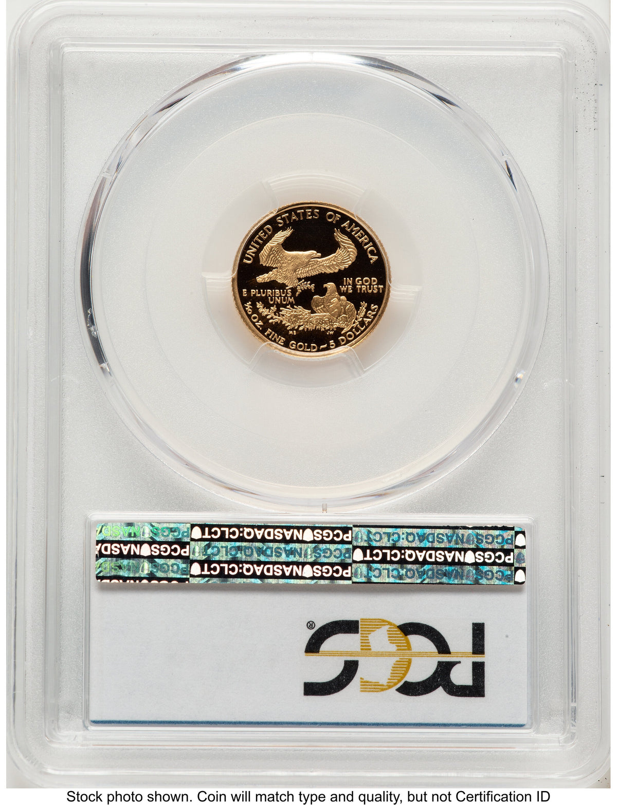 2006-W Proof Gold Eagle 1/10 oz Blue Gradient PCGS PR70