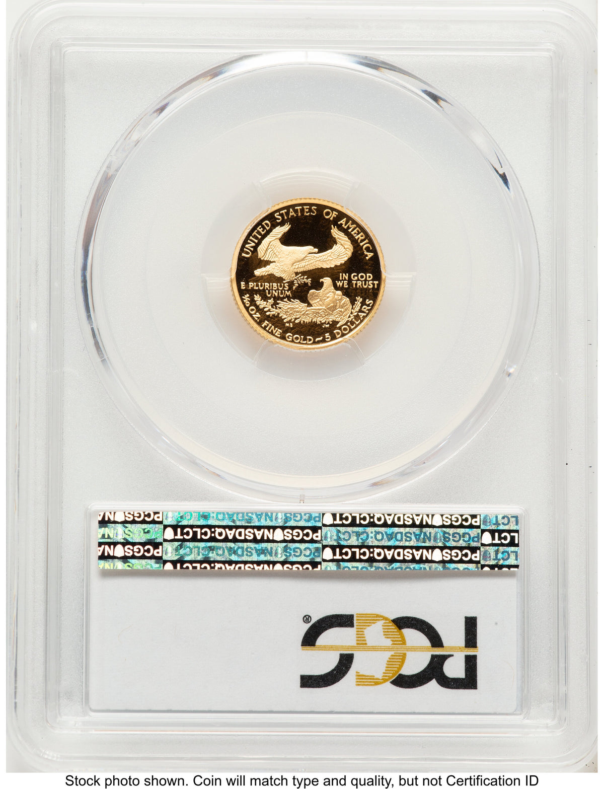 2007-W Proof Gold Eagle 1/10 oz Blue Gradient PCGS PR70