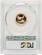 2010-W Proof Gold Eagle 1/10 oz Blue Gradient PCGS PR70