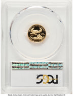 2012-W Proof Gold Eagle 1/10 oz Blue Gradient PCGS PR70