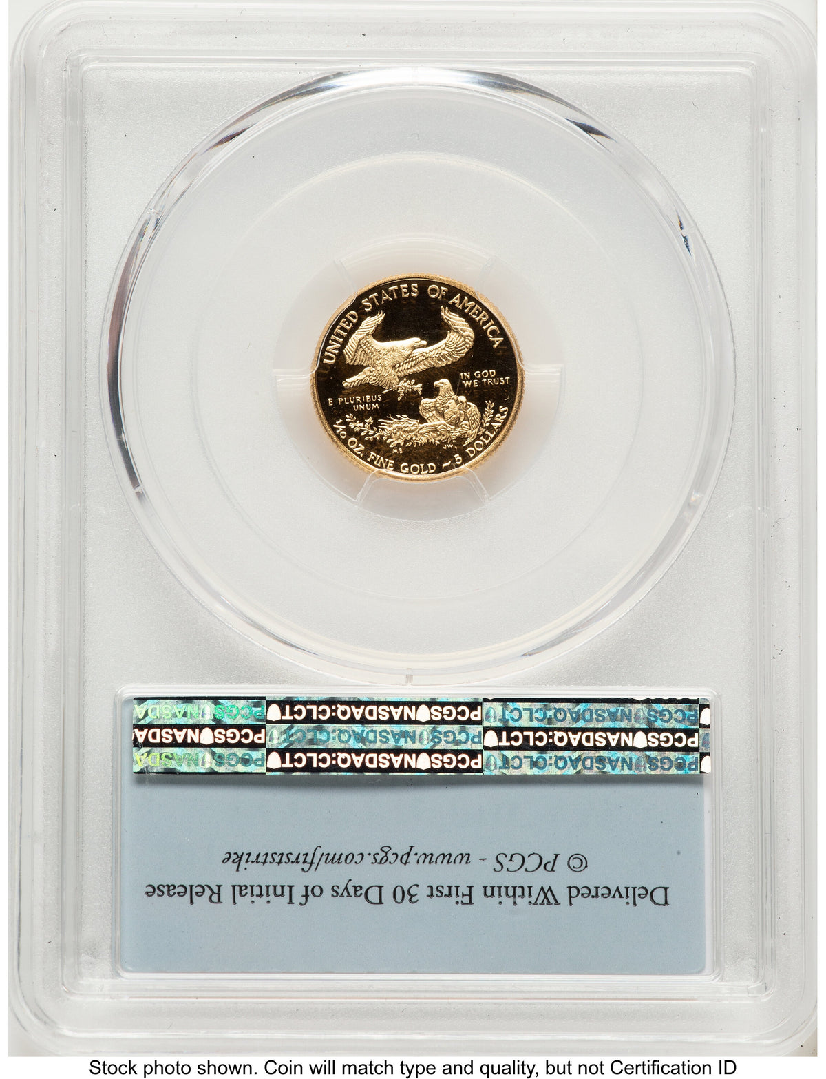 2017-W Proof Gold Eagle 1/10 oz FS Flag PCGS PR70