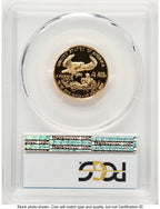1992-P Proof Gold Eagle 1/4 oz Blue Gradient PCGS PR70