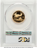 1993-P Proof Gold Eagle 1/4 oz Blue Gradient PCGS PR70