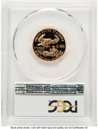 1999-W Proof Gold Eagle 1/4 oz Blue Gradient PCGS PR70
