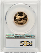 2002-W Proof Gold Eagle 1/4 oz Blue Gradient PCGS PR70