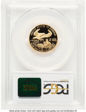 2003-W Proof Gold Eagle 1/4 oz Blue Gradient PCGS PR70
