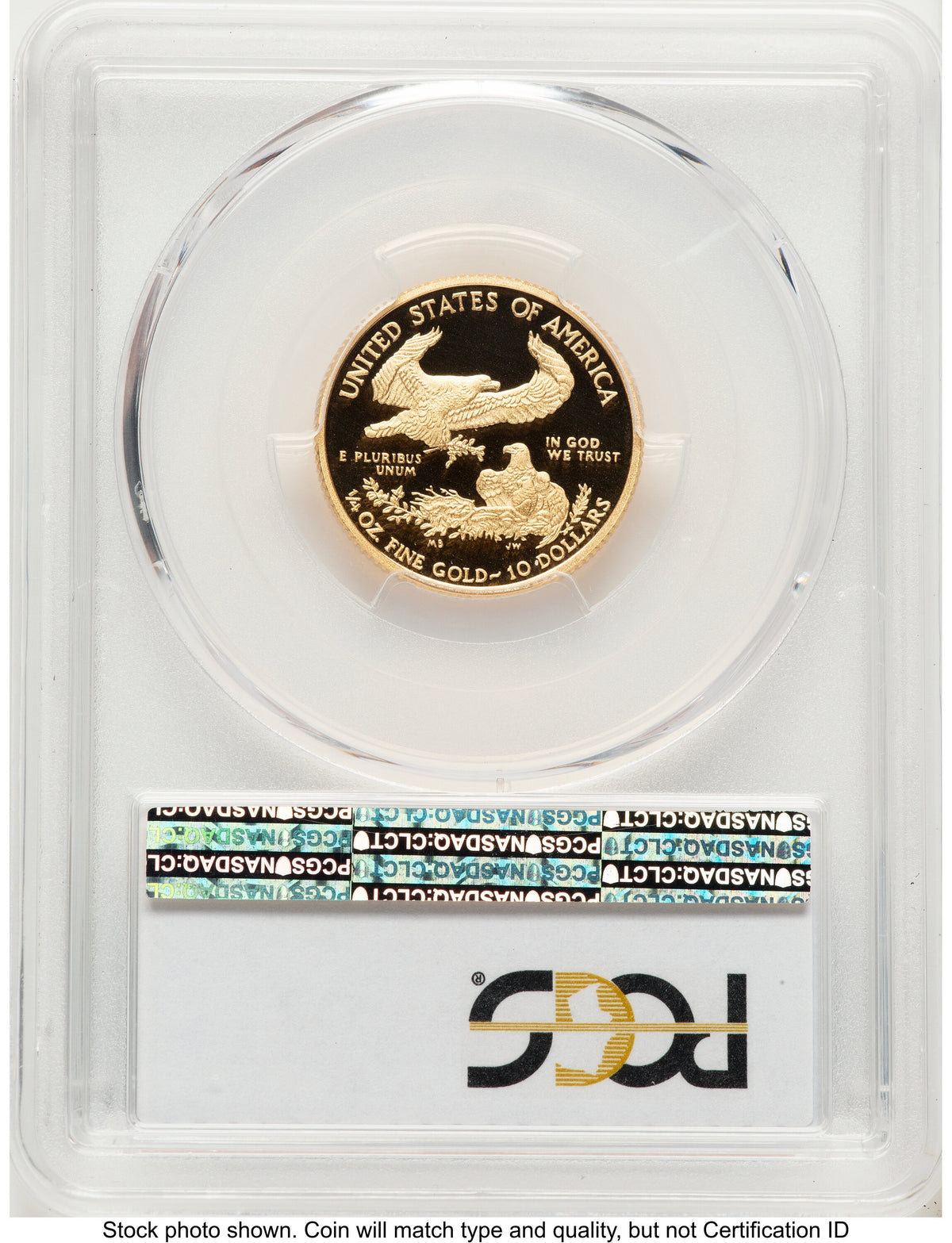 2012-W Proof Gold Eagle 1/4 oz Blue Gradient PCGS PR70