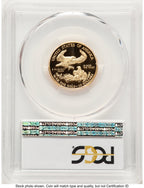 2014-W Proof Gold Eagle 1/4 oz Blue Gradient PCGS PR70