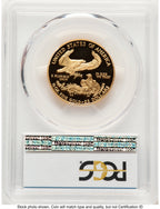 1996-W Proof Gold Eagle 1/2 oz Blue Gradient PCGS PR70