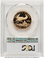 2000-W Proof Gold Eagle 1/2 oz Blue Gradient PCGS PR70