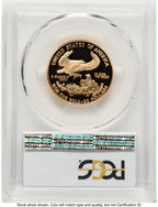 2001-W Proof Gold Eagle 1/2 oz Blue Gradient PCGS PR70