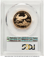 2003-W Proof Gold Eagle 1/2 oz Blue Gradient PCGS PR70