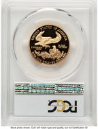2005-W Proof Gold Eagle 1/2 oz Blue Gradient PCGS PR70