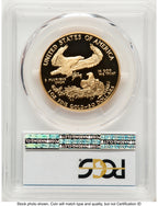 1993-W Proof Gold Eagle 1 oz Blue Gradient PCGS PR70
