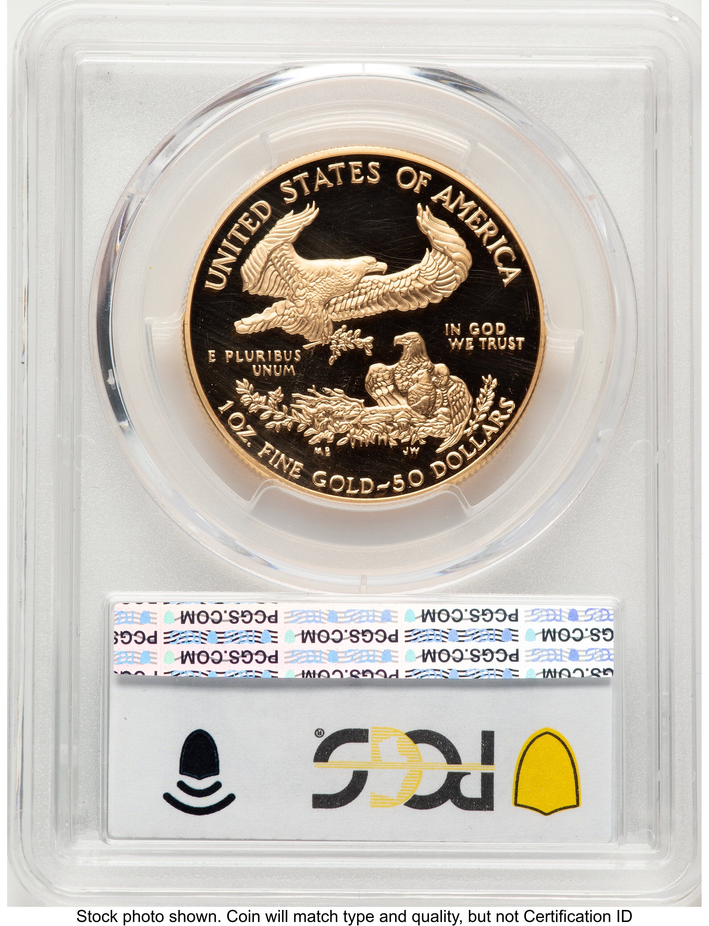 1998-W Proof Gold Eagle 1 oz Blue Gradient PCGS PR70 | LCR Coin