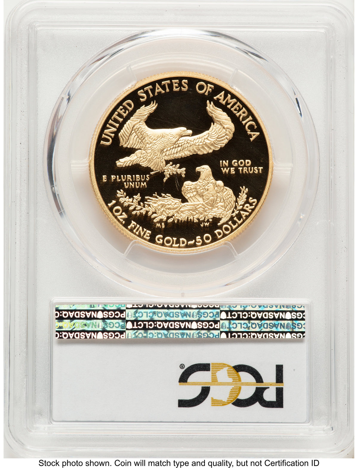 2012-W Proof Gold Eagle 1 oz Blue Gradient PCGS PR70
