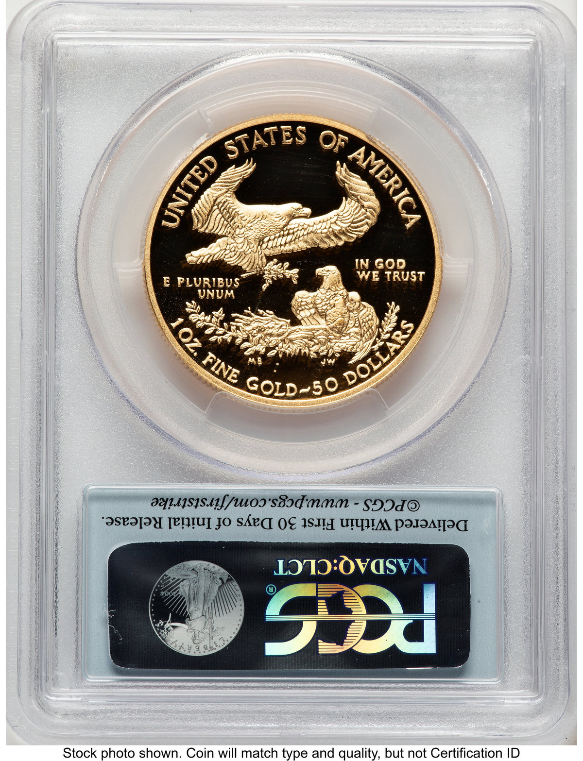 2015-W Proof Gold Eagle 1 oz FS Flag PCGS PR70