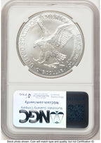 2025-(P) Silver Eagle (Privy Mark) FDI Michael Gaudioso Eagle Art NGC MS70