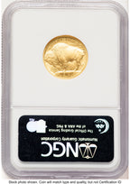 2008-W Burnished Gold Buffalo 1/4 oz ER Blue NGC MS70