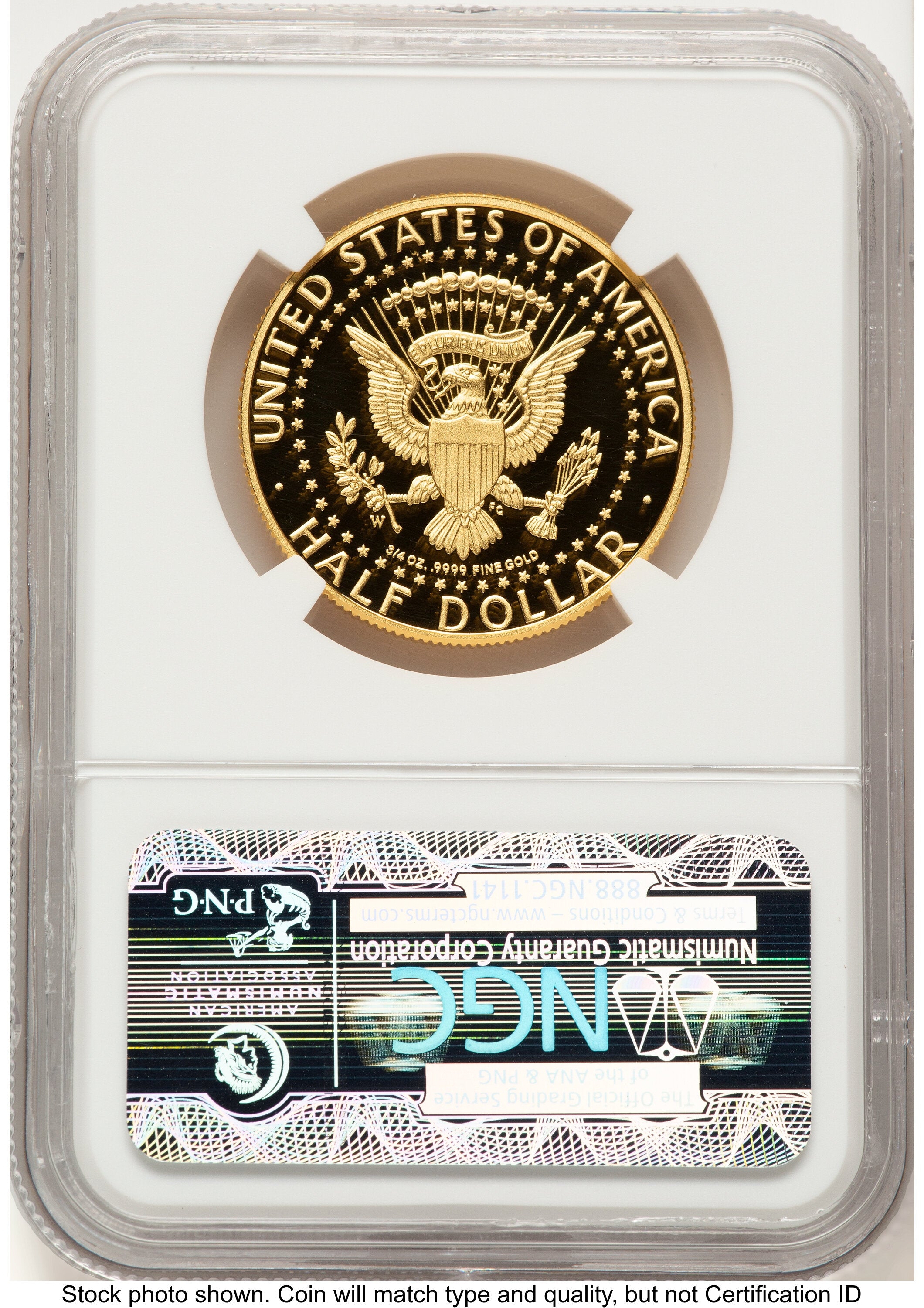 2014-W 50C Gold JFK 50th Anniversary ER JFK Ask Not Label Proof Kennedy Half Dollar NGC PR70