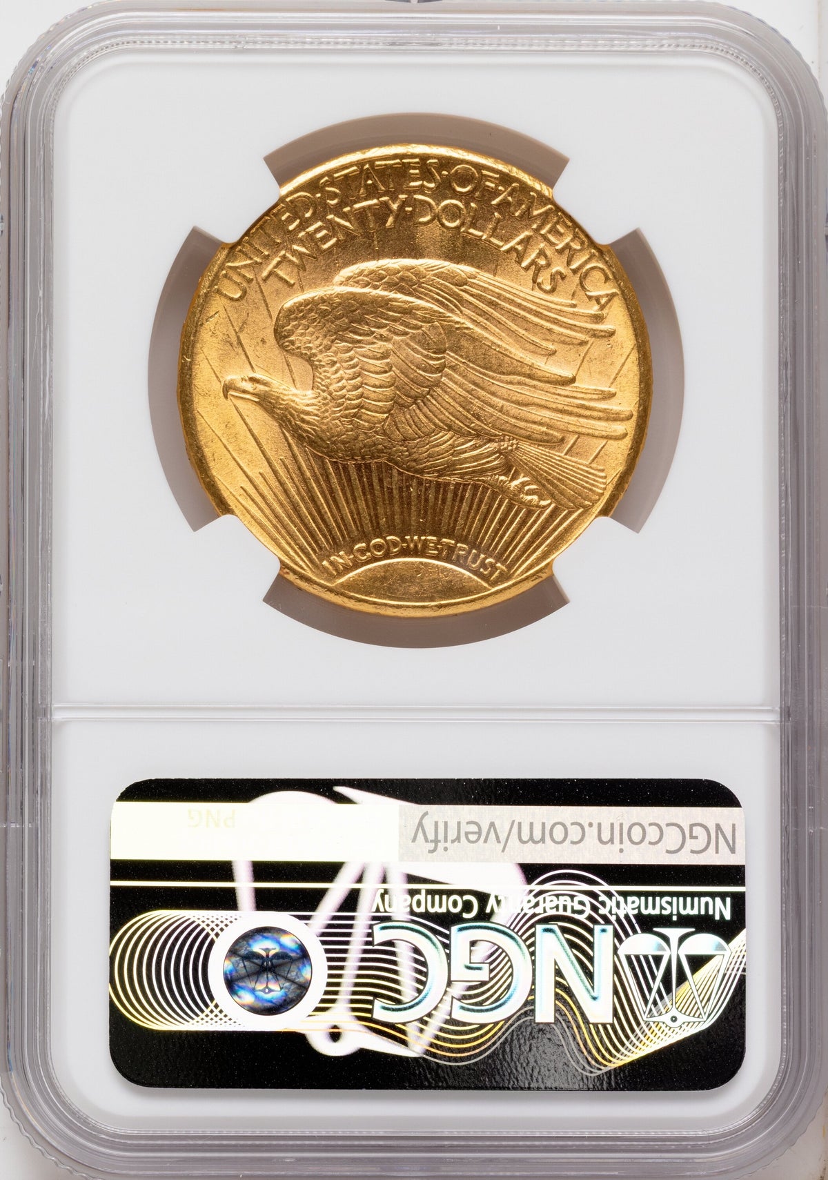 1911-D $20 Saint-Gaudens Double Eagle NGC MS63