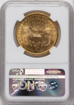 1884-S $20 Brown Label Liberty Double Eagle NGC MS61