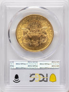 1877 $20 Blue Gradient Liberty Double Eagle PCGS MS61