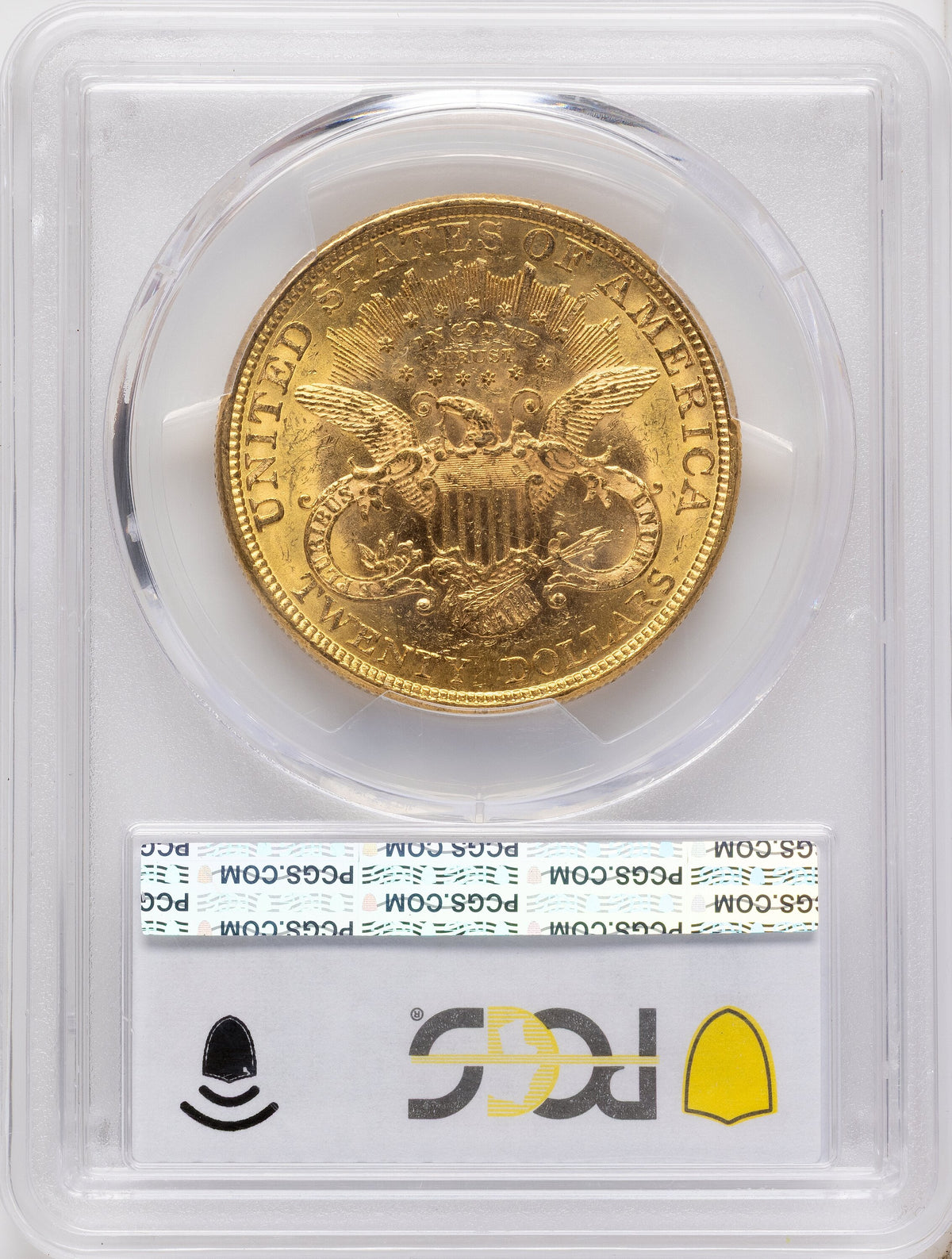 1877 $20 Blue Gradient Liberty Double Eagle PCGS MS61