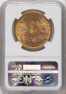 1885-S $20 Brown Label Liberty Double Eagle NGC MS61