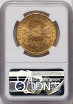 1877-S $20 Brown Label Liberty Double Eagle NGC MS61