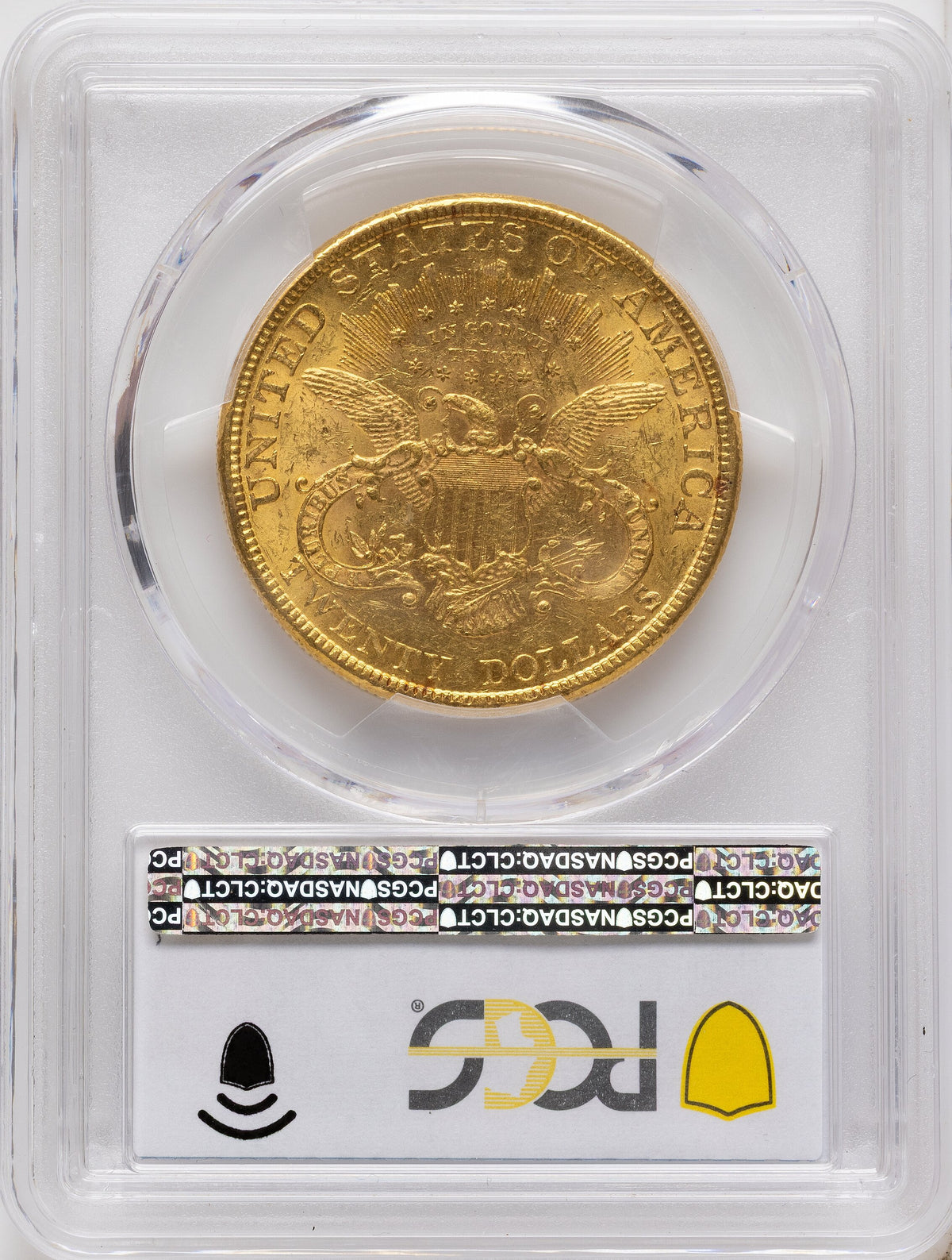 1877 $20 Blue Gradient Liberty Double Eagle PCGS MS61