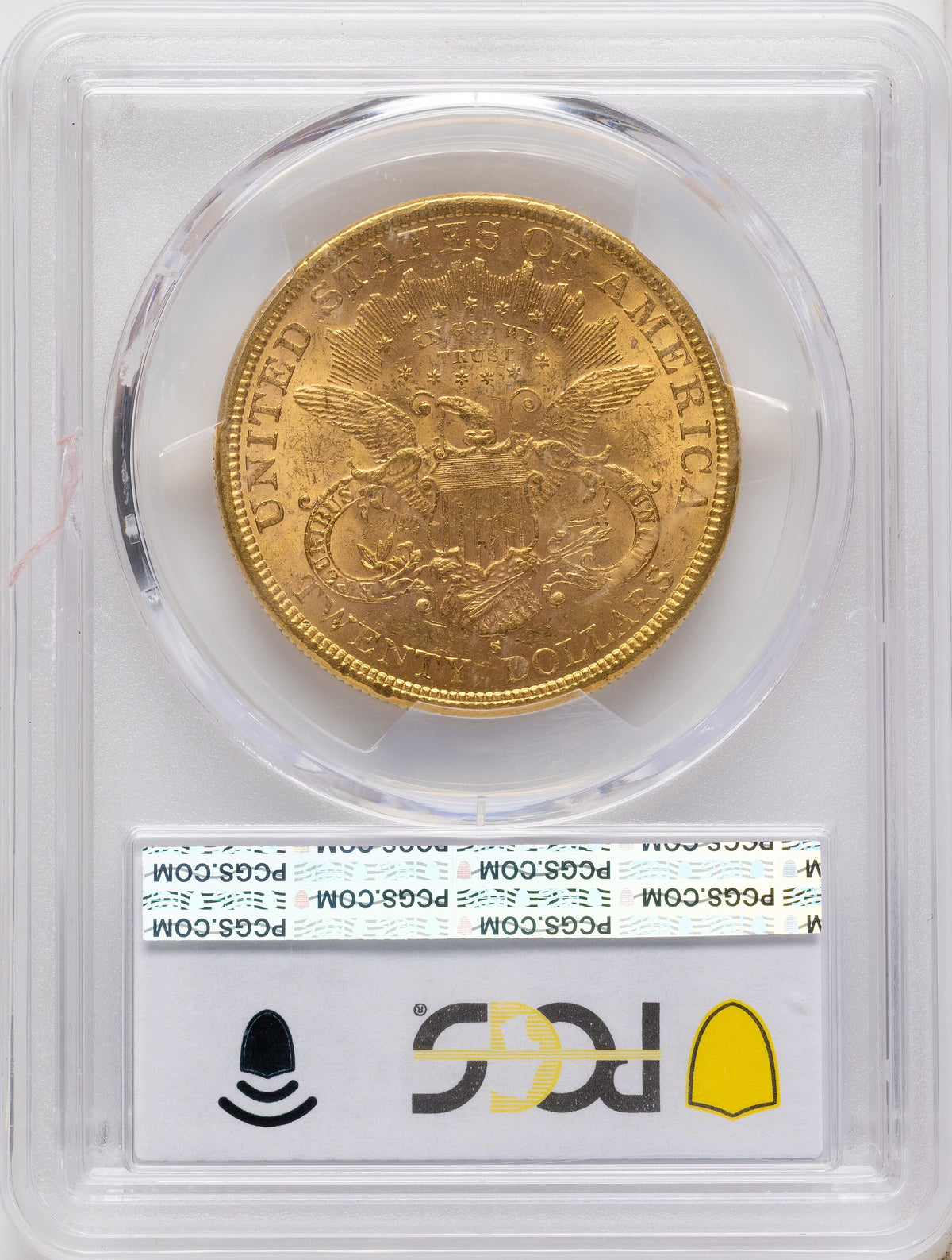 1878-S $20 Blue Gradient Liberty Double Eagle PCGS MS61