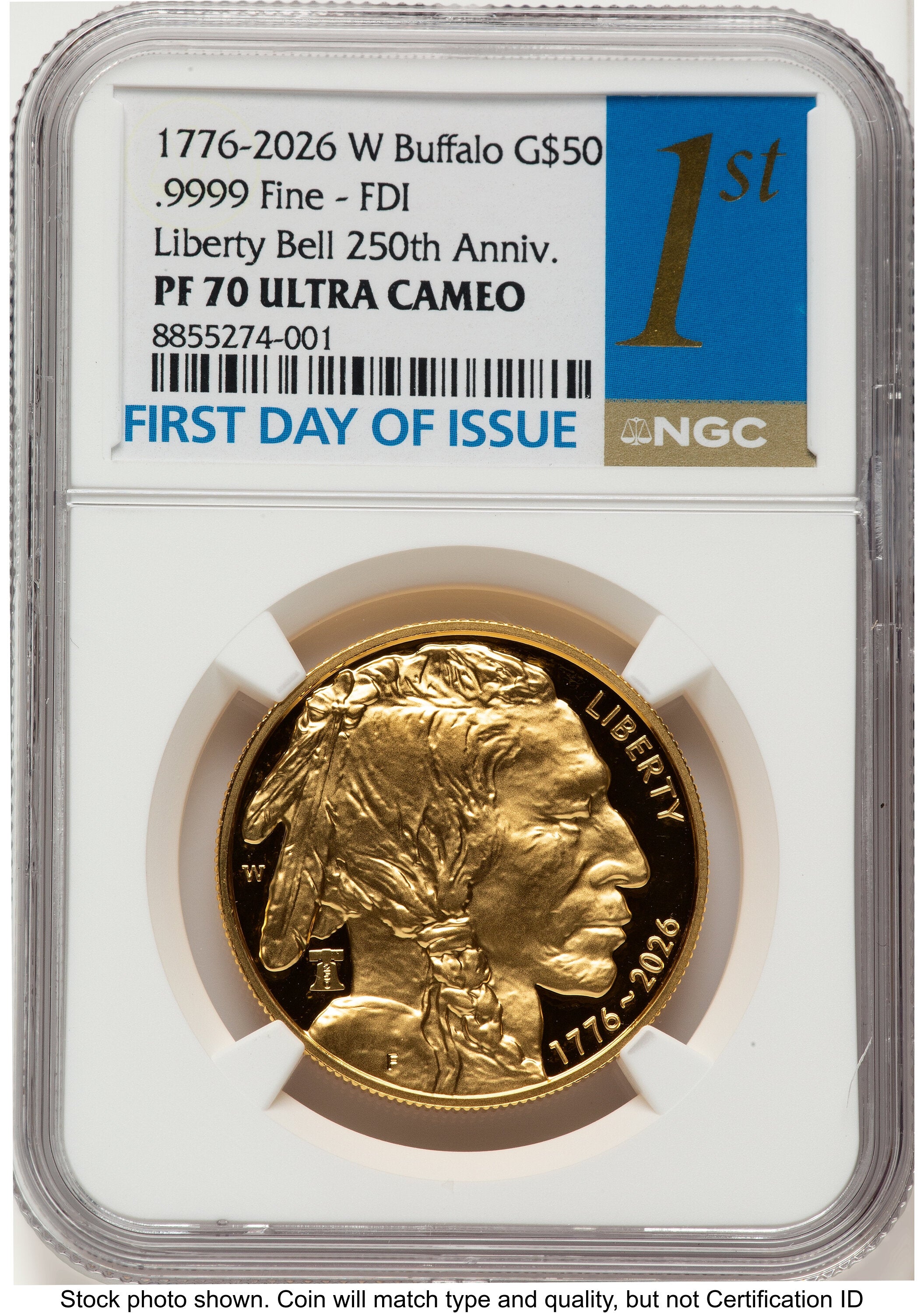 2026-W Proof Gold Buffalo 1 oz FDI 1ST NGC PF70